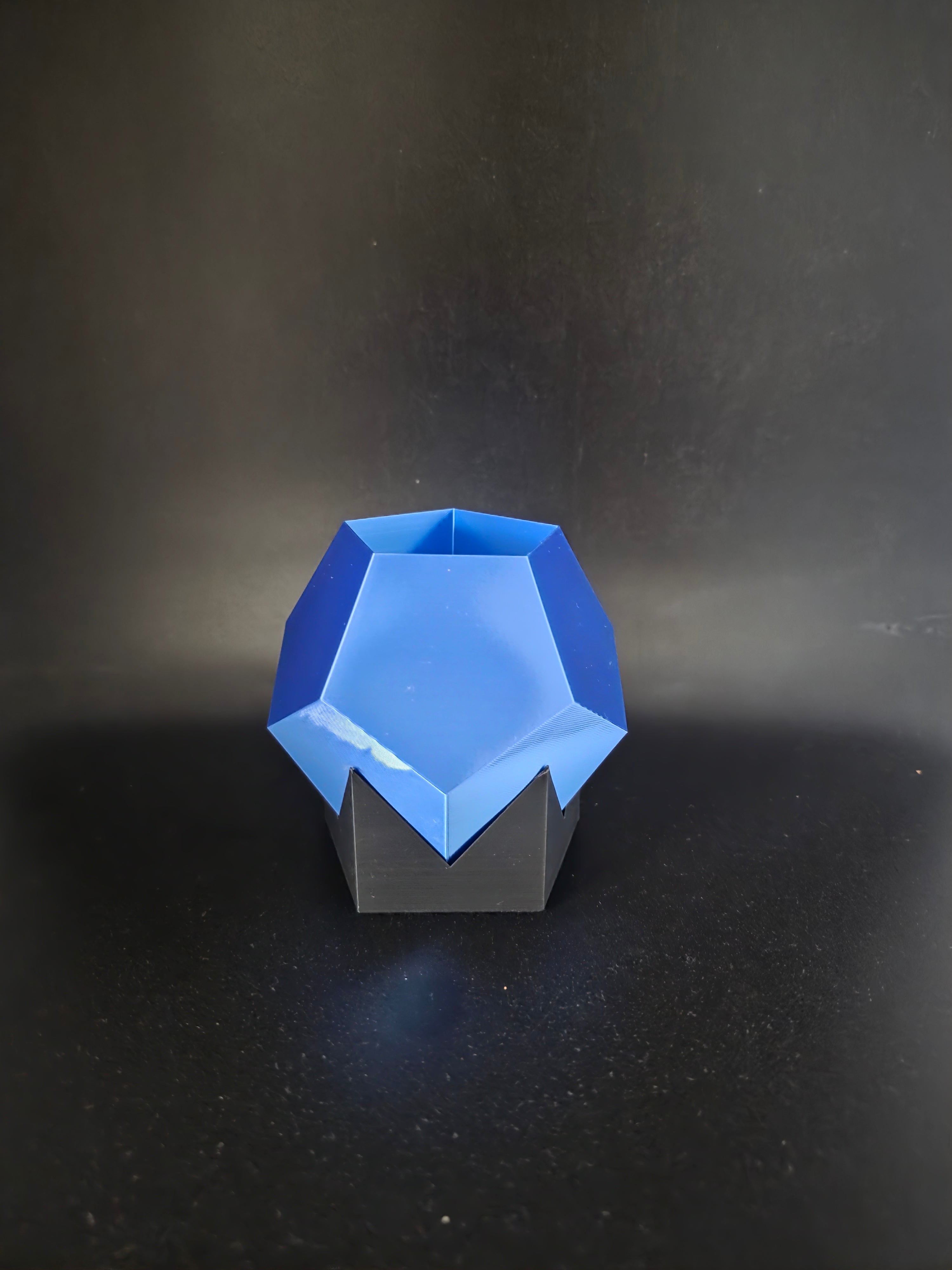 Teelichthalter Geometrie-Facetten – 3D-gedruckt, zweifarbig | Coldfinger 3D