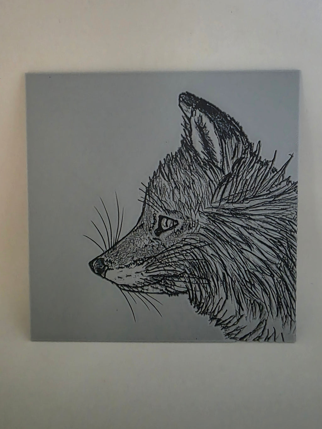 Wandbild Fuchs Portrait – 3D-Druck | Coldfinger 3D