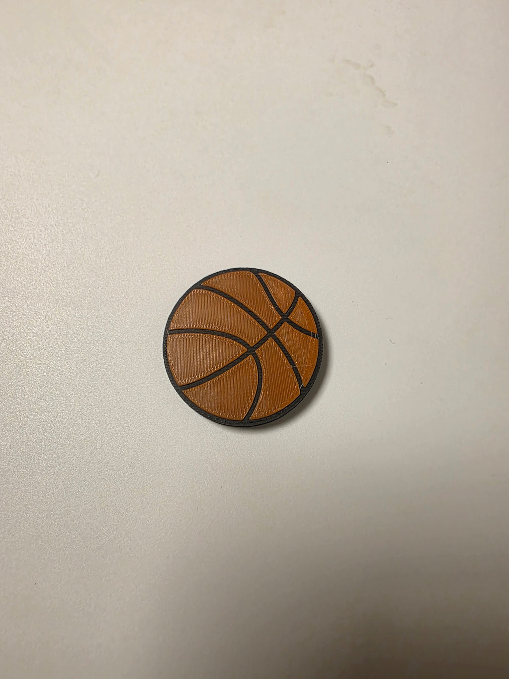 Basketball Pinwandmagnet – 3D-gedruckt, 50mm, Coldfinger 3D