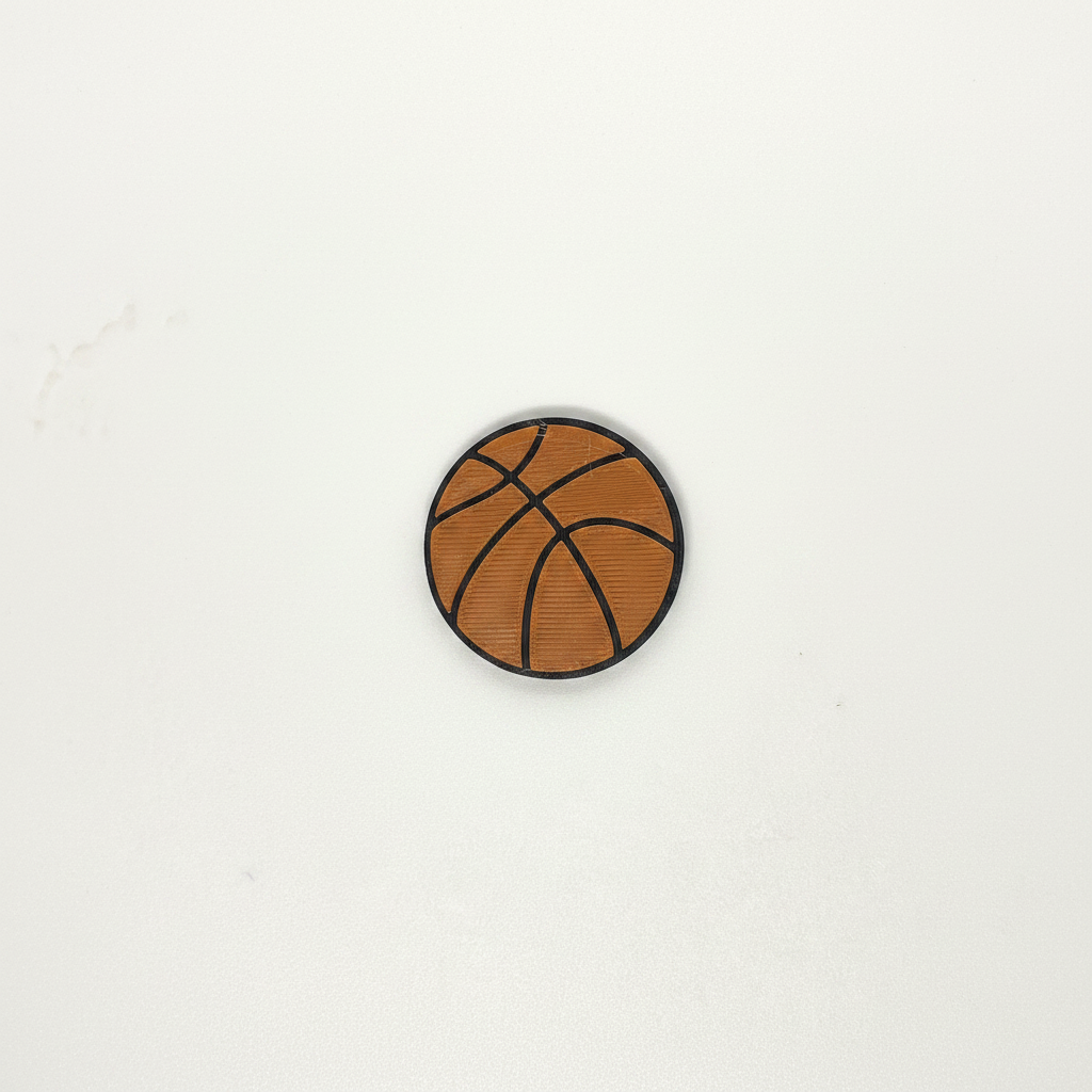 3D-Druck Basketball Magnet Produktfoto