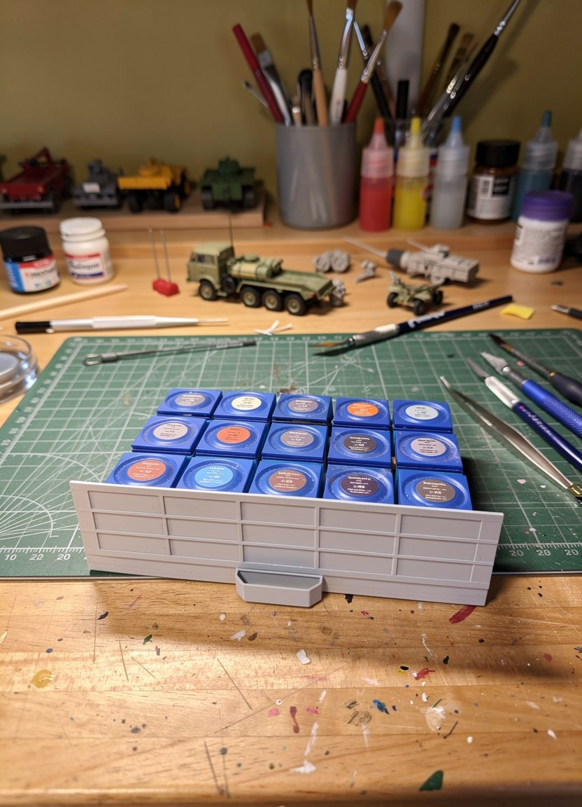 Modulares Regalsystem – Schublade Revell Aqua Color (15 Farben)