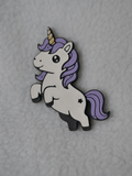 Einhorn Pinwandmagnet springend – 3D-gedruckt, 55mm, Coldfinger 3D