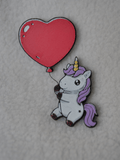 Einhorn mit Herzballon Pinwandmagnet – 3D-gedruckt, 75x60mm, Coldfinger 3D