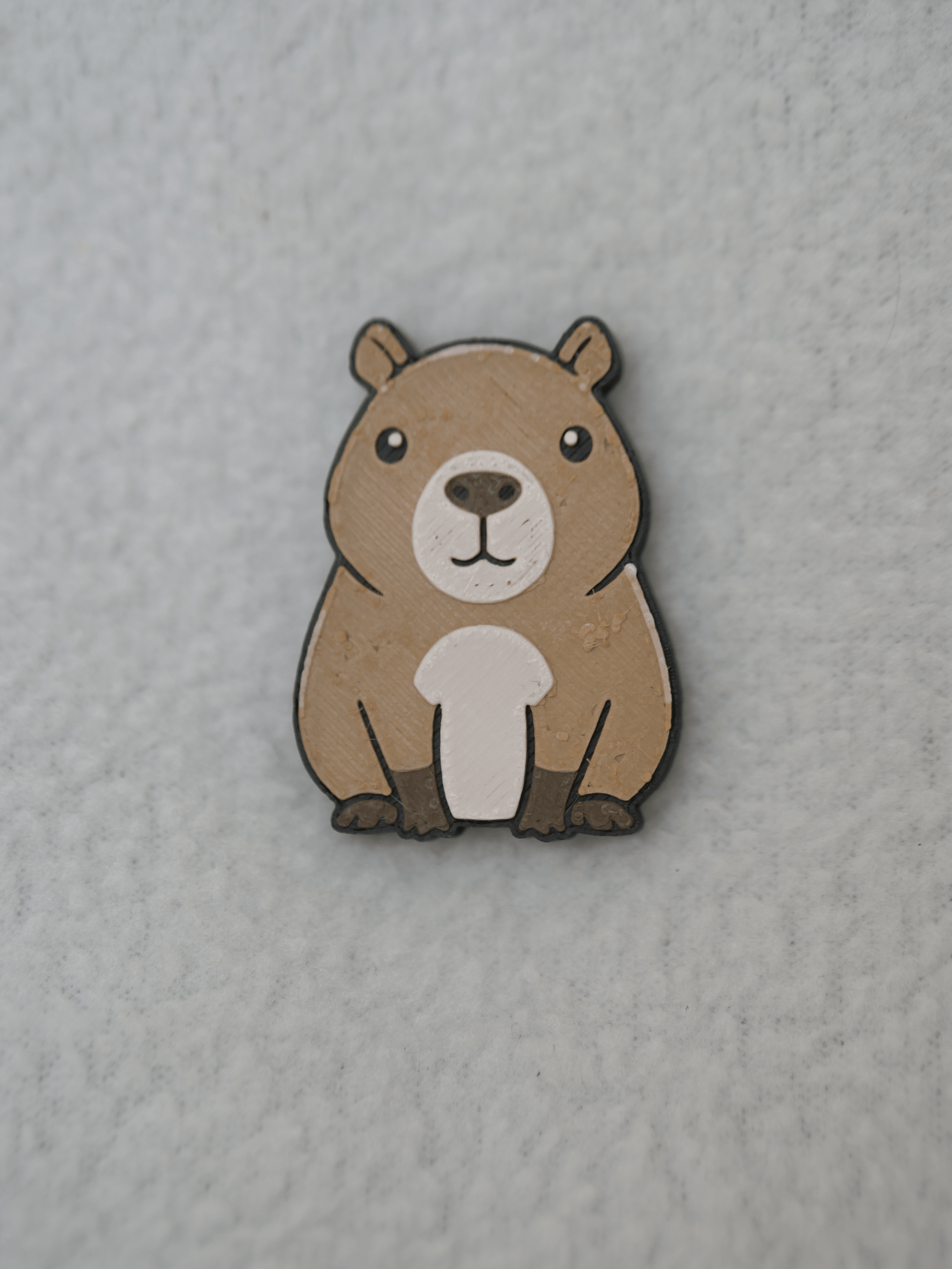 Capybara Pinwandmagnet, 3D-gedruckt, ca. 45mm