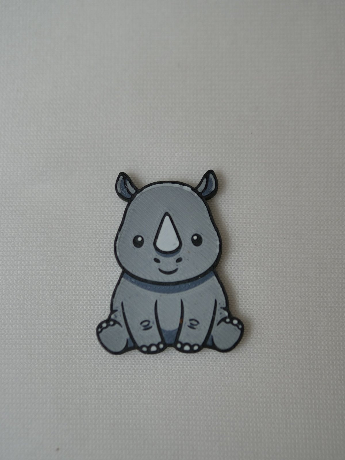 Nashorn Pinwandmagnet – Handgefertigt in der Schweiz, Coldfinger 3D