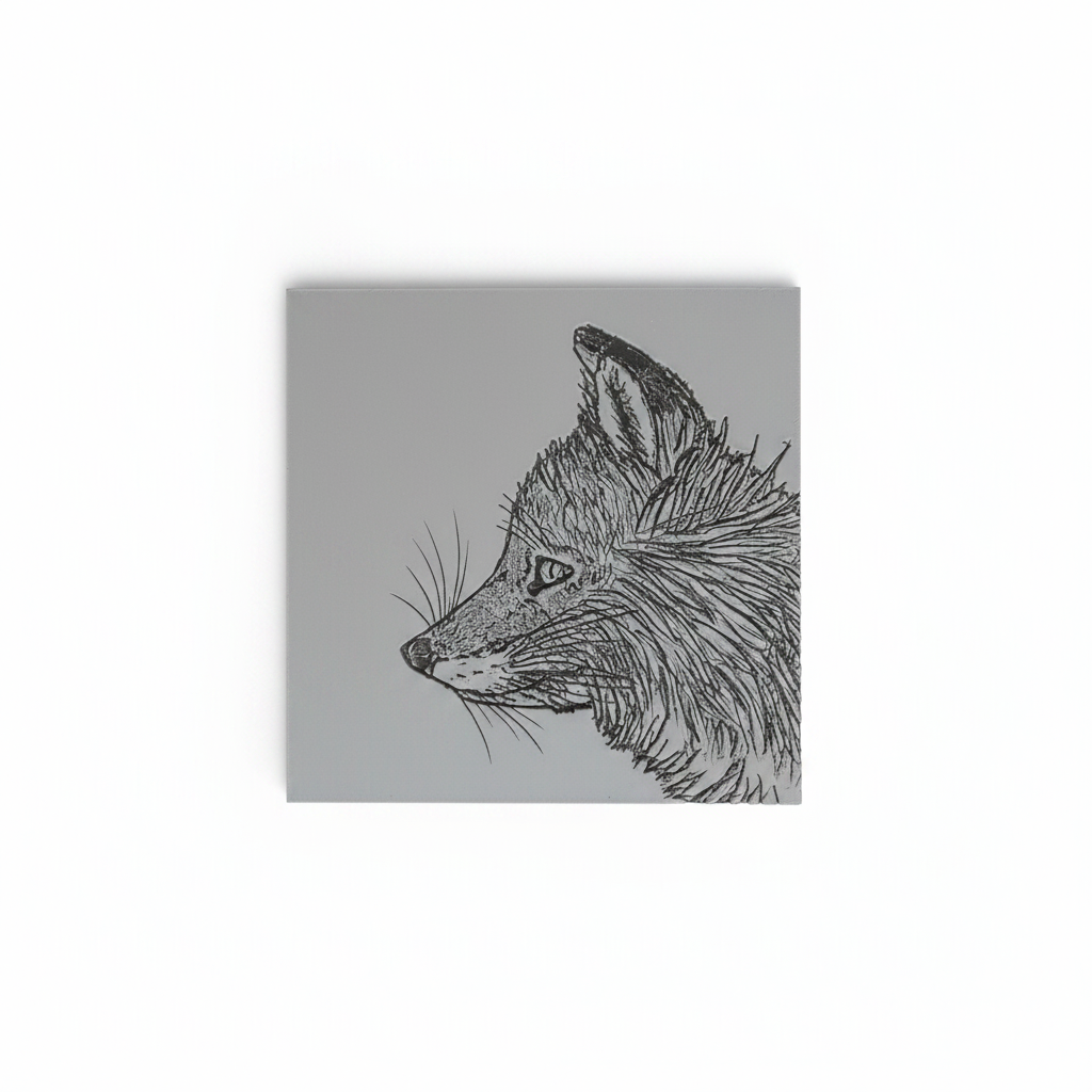 Wandbild Fuchs Portrait – 3D-Druck | Coldfinger 3D