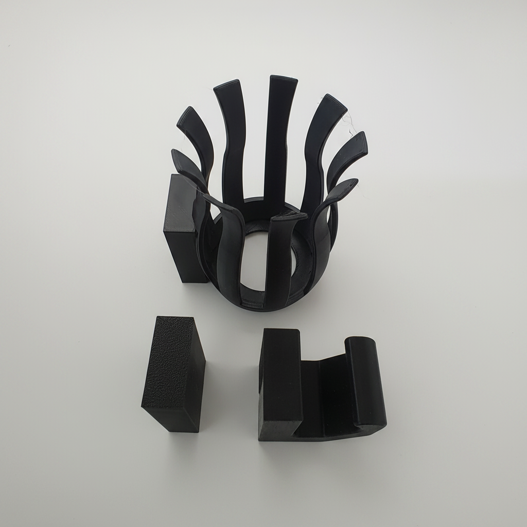 Komplettes Set: Blindabdeckung, Haken und Getränkehalter