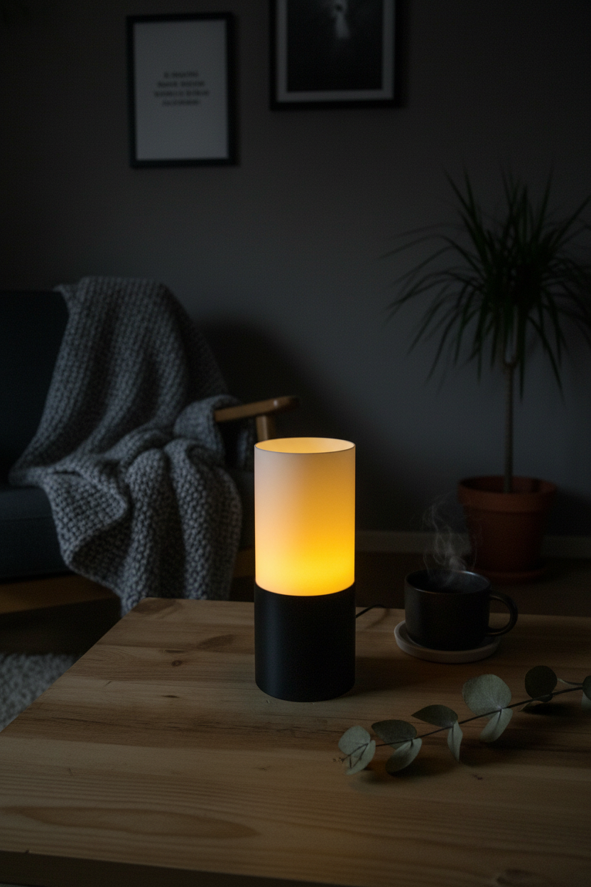 Teelichthalter schlicht – Zylinderform