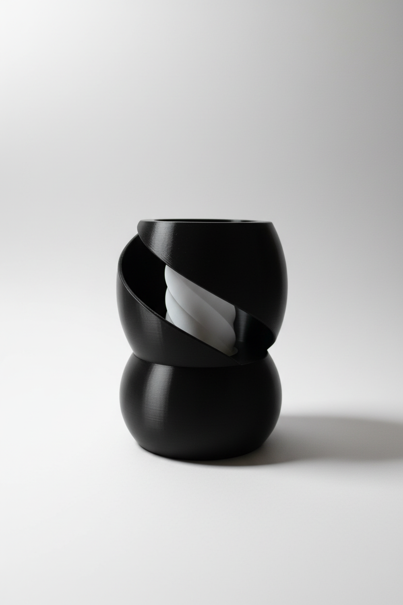 Spiral Leuchtvase – Beleuchtete Vase für Kunstblumen