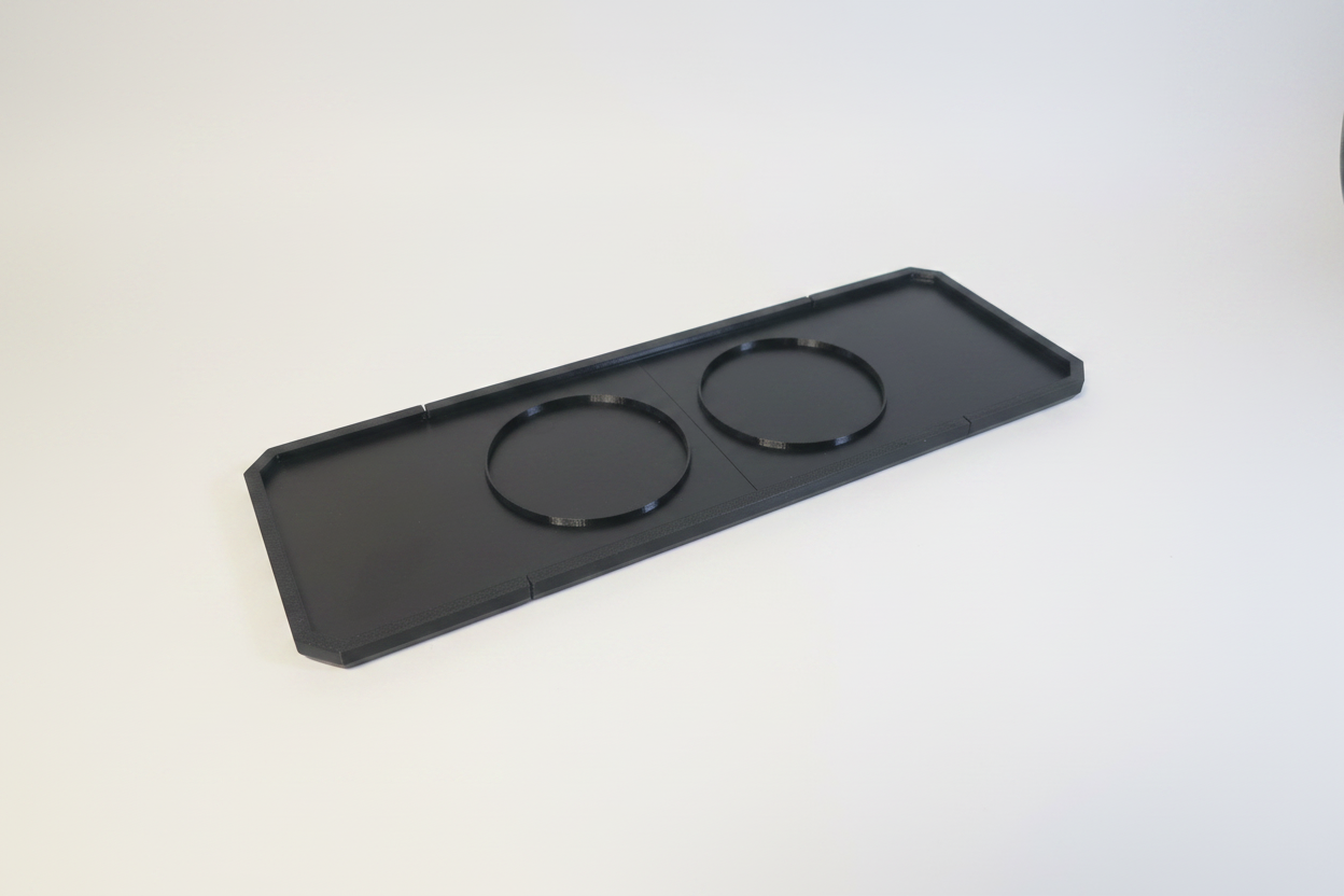 Teelichthalter-Tablett – 2er modular (bis 80mm)