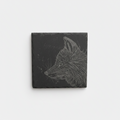 Schiefer-Untersetzer Fuchs – Lasergravur | Coldfinger 3D
